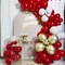 129pcs Ruby Red Balloons Different Sizes 18 12 10 5 Inches for Garland Arch, Premium Red Latex Balloons for Birthday Wedding Valentine's Day Christmas Party Decoration